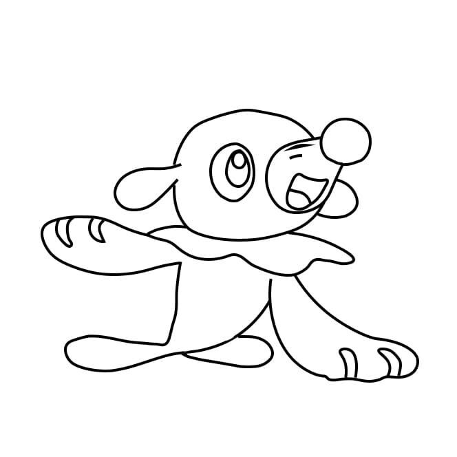 Desenhos de Pokémon Popplio - Como desenhar Pokémon Popplio passo a passo